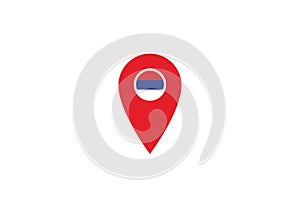 Serbia location pin map navigation label symbol