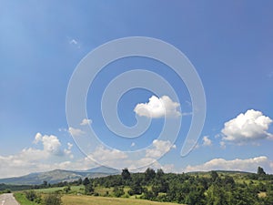 Serbia Sokobanja mouintain Rtanj in the distance