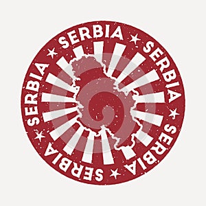 Serbia stamp.