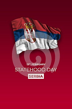 Serbia Statehood day greetings card