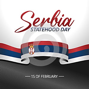 Serbia Statehood Day Vector Illustration
