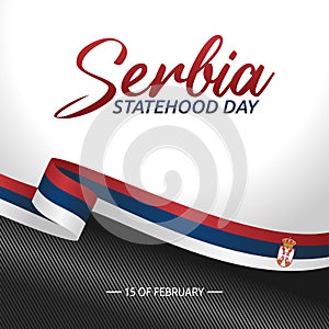 Serbia Statehood Day Vector Illustration