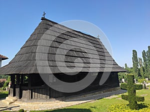 Serbia Velika Plana Podunavlje region wooden monastery Pokajnica