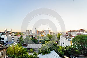 Serbian capital Belgrade cityscape panorama