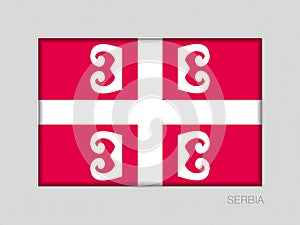 Serbian Cross. National Symbol of Serbia. National Ensign Aspect photo