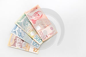 Serbian dinars bills