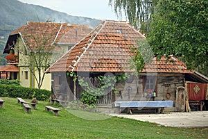 Serbian ethnic village photo