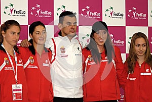 Serbian Fed Cup team