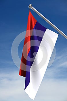 Serbian Flag w/clipping path