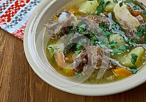 Serbian Lamb Vegetable Soup