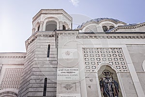 Serbian orthodox Saint spyridon church Chiesa di San Spiridione in Trieste, Italy near the canal grande on the square saint