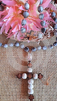 Serbian Orthodox Wooden Bead Prayer Rope photo