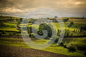 Serbian village landscape