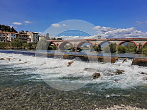 Serchio river park, in Lucca