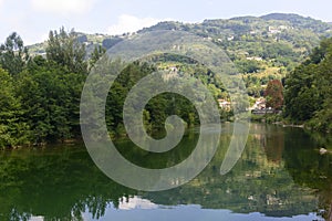 Serchio river, Tuscany (Italy)