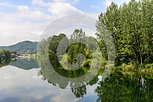 Serchio river, Tuscany (Italy)