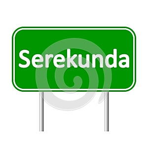 Serekunda road sign.