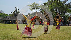 A Sundanese traditional dance in Seren taun