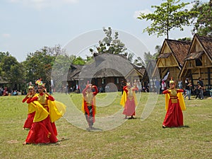 A Sundanese traditional dance in Seren taun