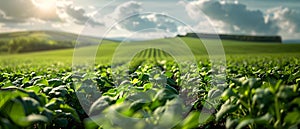 Serenade of the Soybean Field - Nature\'s Organic Symphony. Concept Nature Photography, Organic