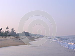 A Serene Beach in Morning - Alappuzha, Kerala, India