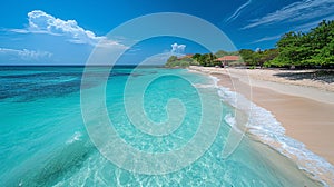 Serene Beauty of Arashi Beach in Aruba - Caribbean Paradise with White Sands and Turquoise Waters photo