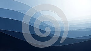 Abstract Blue Gradient Waves Background