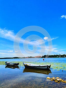 Serene Boats by the Water's Edge