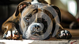 A Serene Close-Up of a Contented Canine