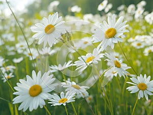 Serene Daisy Field in Bloom