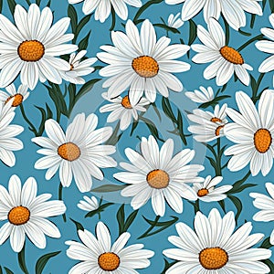 Serene Daisy Haven Floral Pattern