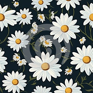 Serene Daisy Haven Floral Pattern