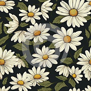 Serene Daisy Haven Floral Pattern