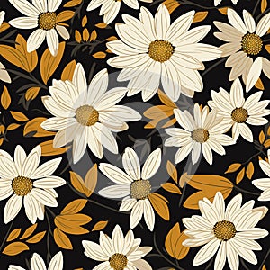 Serene Daisy Haven Floral Pattern