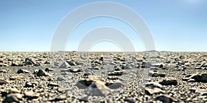 Serene desert landscape with rocks