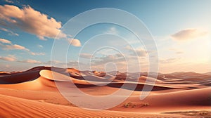 Serene Desert Landscape With Vray Tracing: A Beautiful Dune