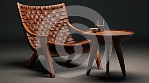 Serene And Detailed Bobby Chair Table 3d Model Inspired By Guatemalan Art