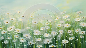 A Serene Field of Daisies