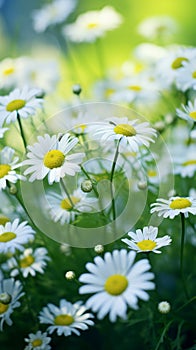 A Serene Field of White Daisies