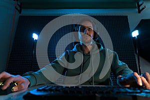 Serene Gamer at High-Tech Setup