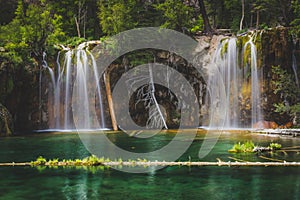 Serene Hanging Lake Waterfalls