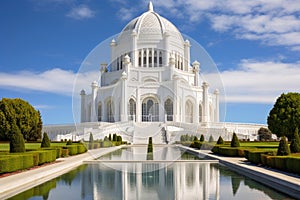 A serene House of Worship representing the oneness of humanity