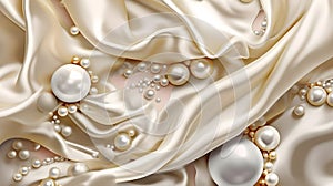 A serene image of a luxury pearl background