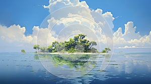 A Serene Island: A Tender Depiction Of Nature In Makoto Shinkai\'s Style