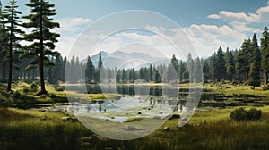 Serene Lake Animation In Cryengine: Mountainous Vistas And Outdoor Scenes