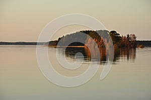 Serene lake in Sweden
