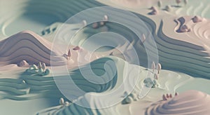 Abstract Landscape Illustration