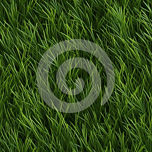 Serene and picturesque seamless top view grass pattern for captivating background design