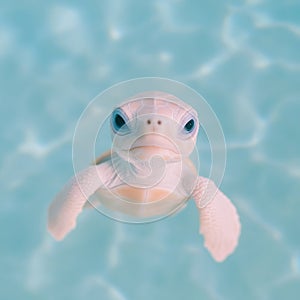 Wise and Serene: A Portrait of a Gentle Turtle photo