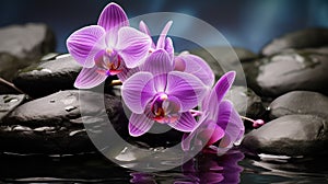serene purple orchid